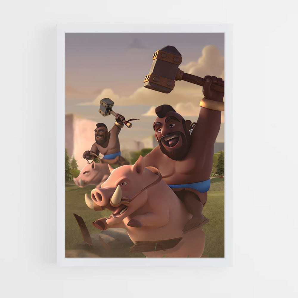 Poster Le Marteau du Hog Rider – affiche Clash royale (vue 3)